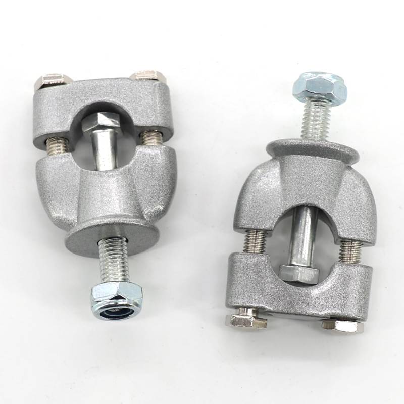 Fuworance 22 mm Motorrad-Lenkererhöhung, Universal-Motorrad-Lenkerhalterung, feste Klemme, Heber, Lenkerhalter, Griffe, passend für ATV, Dirtbike, Aluminiumlegierung, 2 Stück, Silber von Fuworance