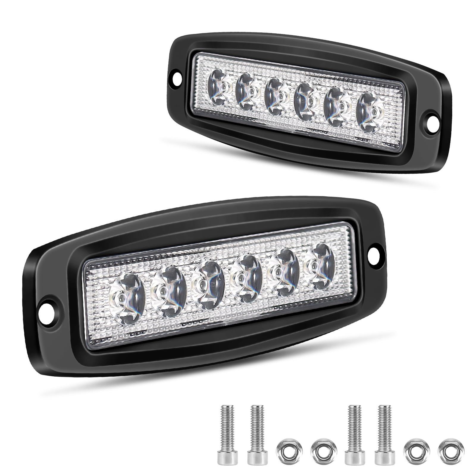 Fxlpower 2 Stück 12W LED Spot Rückfahrscheinwerfer 12-80V Zusatzscheinwerfer, IP67 Offroad led Arbeitsscheinwerfer für Auto, Trittstufen eines LKWs, Pickup,Traktor, 4x4, ATV, Motorräder Fxlpower 2 Stück 12W LED Spot Rückfahrscheinwerfer 12-80V Zusatzscheinwerfer, IP67 Offroad led Arbeitsscheinwerfer für Auto, Trittstufen eines LKWs, Pickup,Traktor, 4x4, ATV, Motorräder von Fxlpower