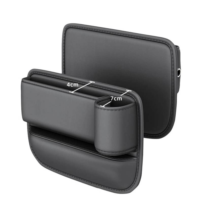 Fxndknjks Auto-Schlitz-Organizer mit Clip, Aufbewahrungsbox und -Organizer, rechte Seite mit Becherhalter von Fxndknjks