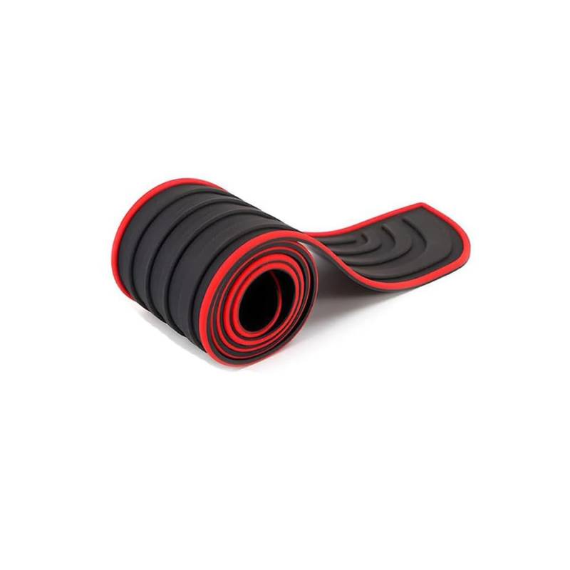 Für VW e-Up! 2021 2022 2023 Auto Heck Stoßstangenschutz,Kofferraum Kratzschutz Selbstklebend PVC Auto Styling Zubehör,B-Black Red-Coupe von FxxxD1