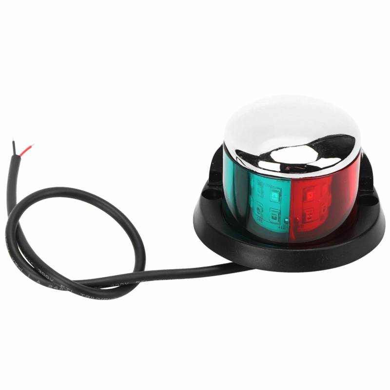Yacht-Navigationslicht – Rot-grüne Signallampe, 12 V Versand-LED-Licht, Buglicht, Hecklicht, Fahrlicht für Pontons, Schnellboote, Segelboote, Fischerboote von Fybida