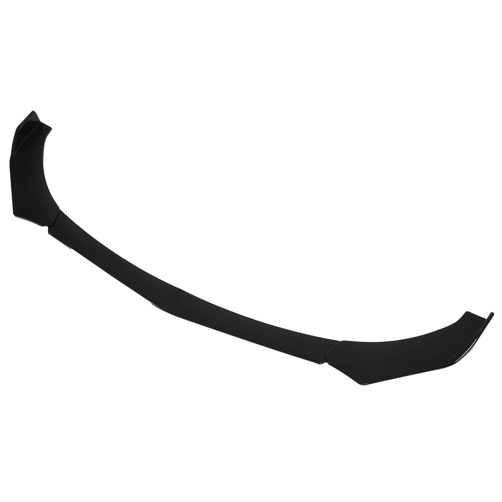 Auto Font Bumper Lip Spoiler, Auto Frontstoßstange Kinnspoiler 4 Stück Frontstoßstange Kinnspoiler Glänzend Schwarz Stil Universal Frontstoßstange Kinnspoiler Splitter von Fydun