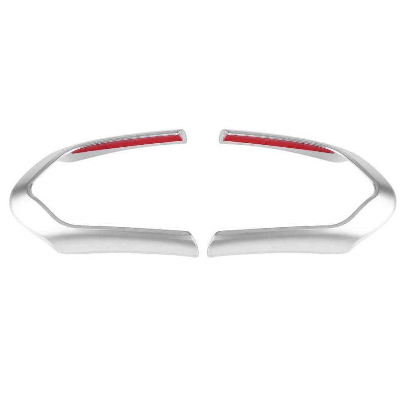 Auto Lenkrad Dekoration Rahmen, Fydun 2 Stücke Auto Interieur Lenkrad Dekoration Rahmen Lenkradabdeckung Trim Frame für f20 f22 f30 f32 f10 f06 f15 f16(Weiß) von Fydun