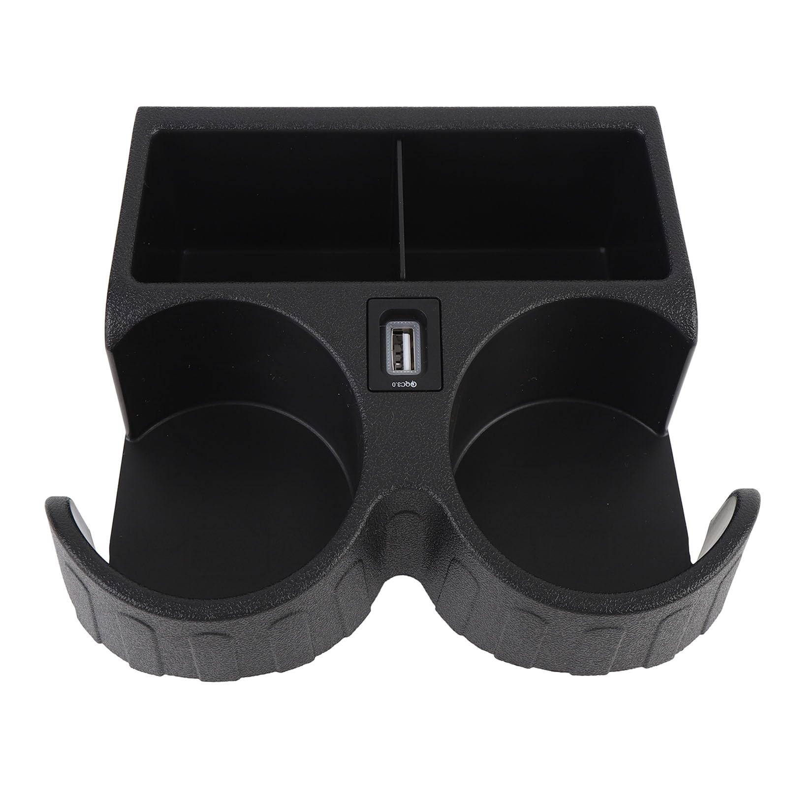 Car Cuphalter USB Port Fye727069 Hitzesichere Kunststoffe Multifunktionsauto -Getränke Halter Konsole Dual Cup Halter für Zwei Tassen Schwarz Schwarz Car Cuphalter USB Port Fye727069 Hitzesichere Kunststoffe Multifunktionsauto -Getränke Halter Konsole Dual Cup Halter für Zwei Tassen Schwarz Schwarz von Fydun