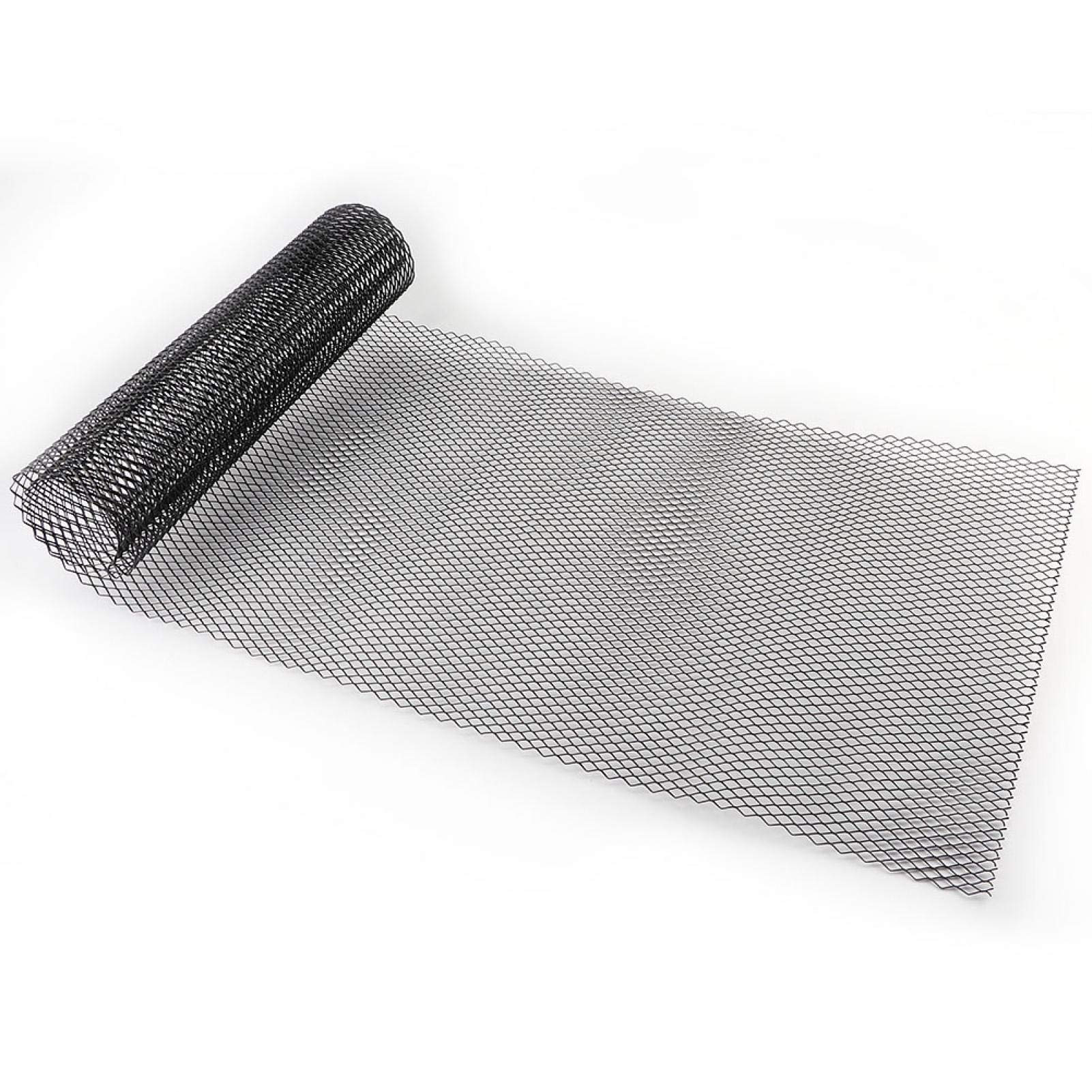 Auto Grille Mesh, Fydun 6x12mm Aluminiumlegierung Auto Renngitter Net Grid Universal Körper Stoßstange Rhombic Front Kühlergrille (Schwarz) Auto Grille Mesh, Fydun 6x12mm Aluminiumlegierung Auto Renngitter Net Grid Universal Körper Stoßstange Rhombic Front Kühlergrille (Schwarz) von Fydun