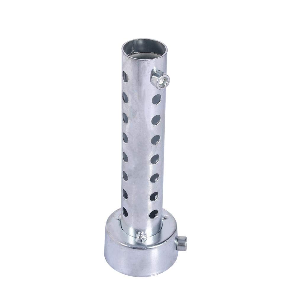 Fydun Eduction Pipe Silencer Motorrad-Auspuffdose Silencer Schalldämpfer Prallblecheinsatz Silber(45mm) von Fydun