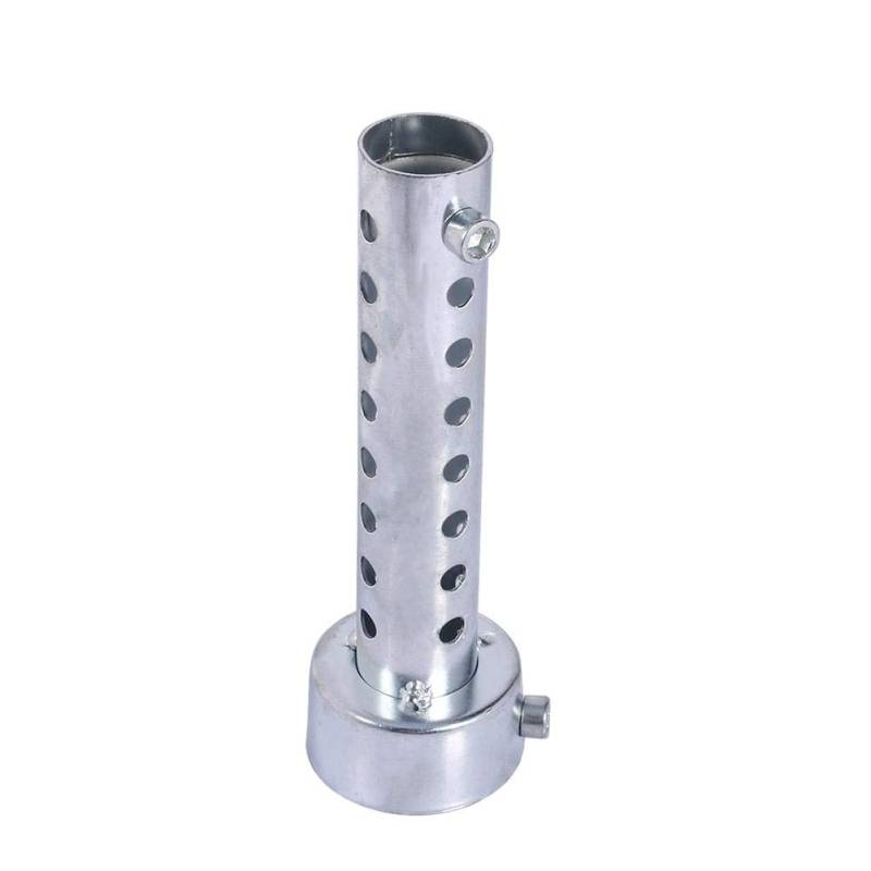 Fydun Eduction Pipe Silencer Motorrad-Auspuffdose Silencer Schalldämpfer Prallblecheinsatz Silber(45mm) von Fydun