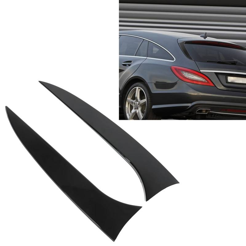 Fydun Glänzend Schwarz Heckscheibenspoiler Seitliche Kotflügelverkleidung Auto Zubehör Für CLS-Klasse X218 Brake 2011-2018 von Fydun