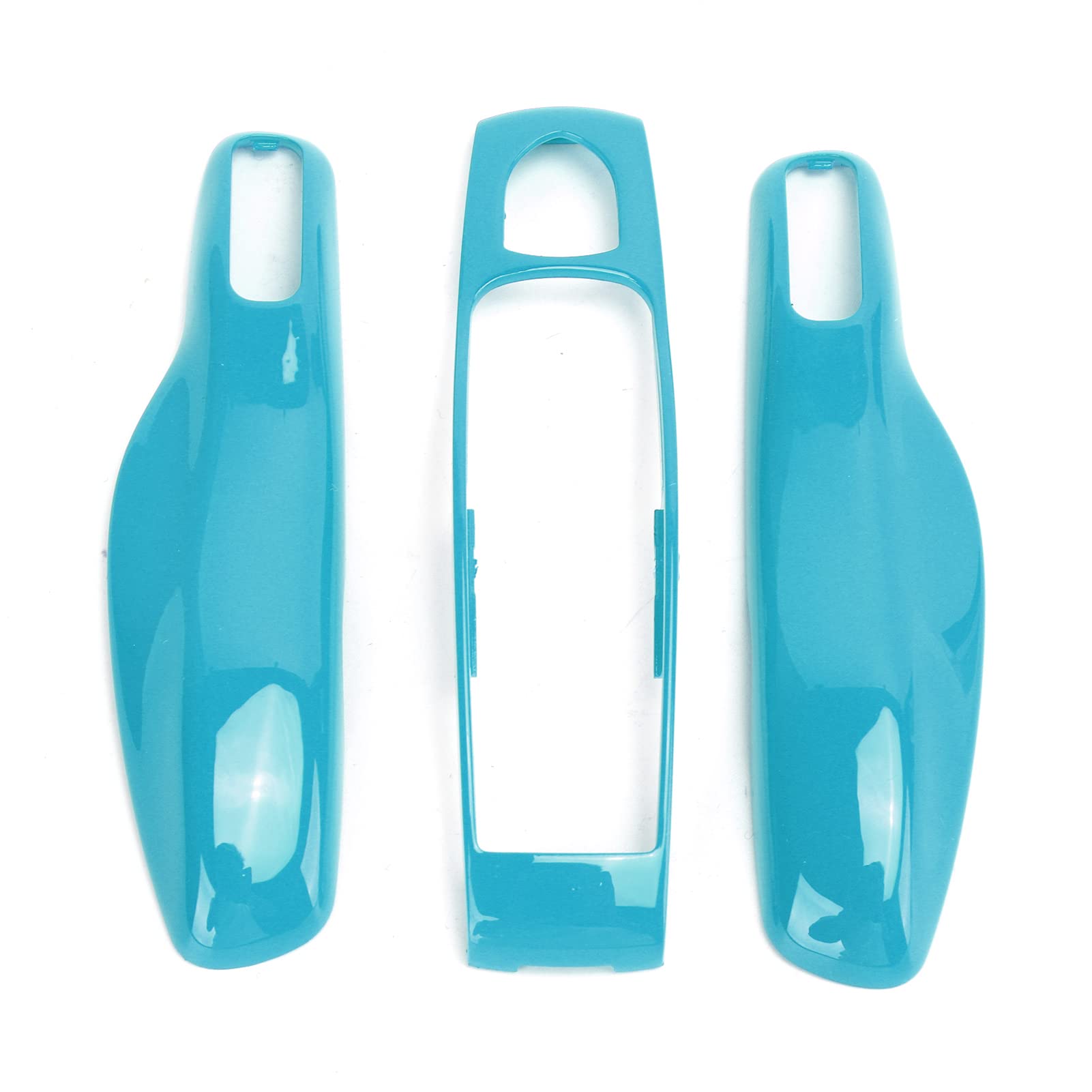 Fydun Schutzhülle für Autoschlüsselanhänger Schlüsselanhänger-Abdeckungsbaugruppe 3 Teile Für Panamera Cayenne MACAN Boxster Cayman 911 718(Miami blau) von Fydun