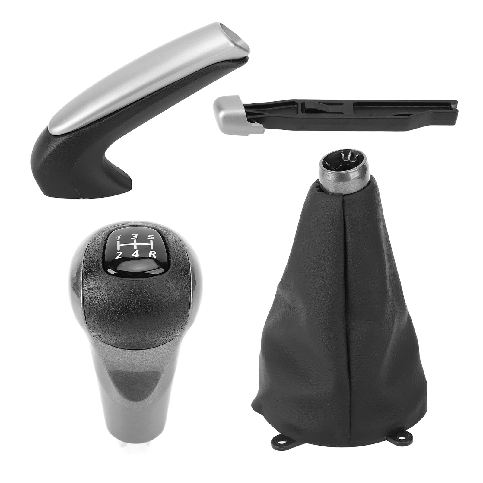 Gangschaltknauf -Set 5 -Geschwindigkeitsglätterung Hochfestes Schaltgetriebe Schaltknauf Parkbremse Griff Stilvoller Look Gangschaltknauf -Set 5 -Geschwindigkeitsglätterung Hochfestes Schaltgetriebe Schaltknauf Parkbremse Griff Stilvoller Look von Fydun