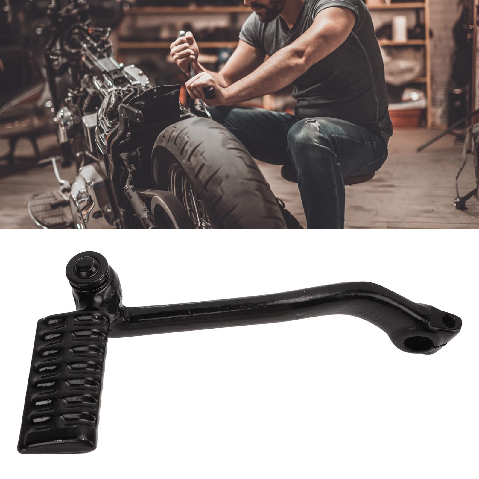 Kickstarter, Motorrad-Kickstarterhebel-Pedalbaugruppe Scooter-Zubehör aus Stahllegierung Ersatz für GY6‑125/150/157CC Motor von Fydun