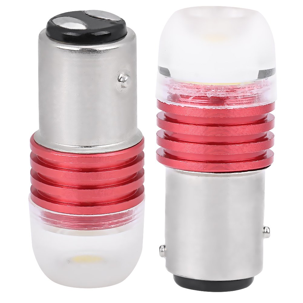 Miyinla Bremslicht, Blinklicht, 2 Stück, weiß, 1157 2357, LED-Stroboskop, für die Bremse, 12 V Miyinla Bremslicht, Blinklicht, 2 Stück, weiß, 1157 2357, LED-Stroboskop, für die Bremse, 12 V von Fydun