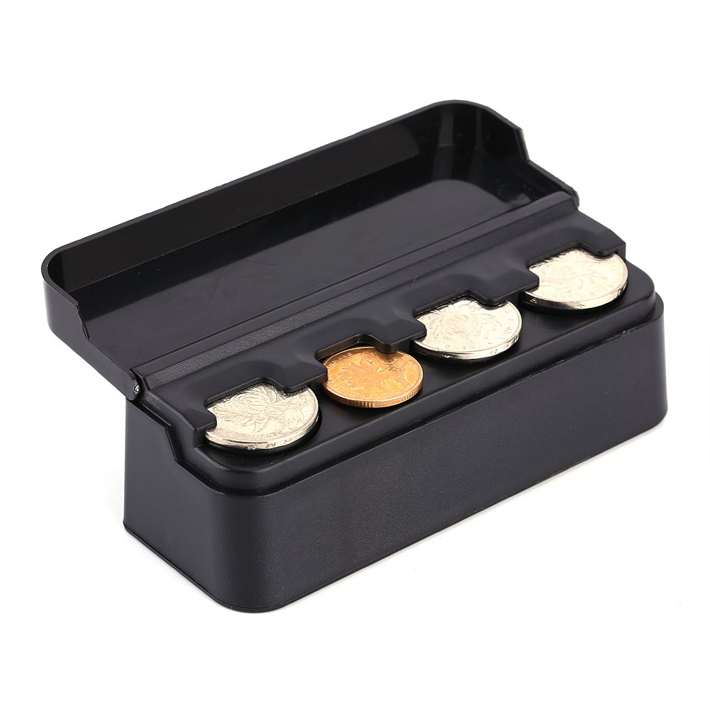 Münzbox, Fydun Auto Münzsammler Aufbewahrungs Box Tragbare Kunststoff Lagerung Box Münzhalter für Münzen Organizer mit Abdeckung von Fydun