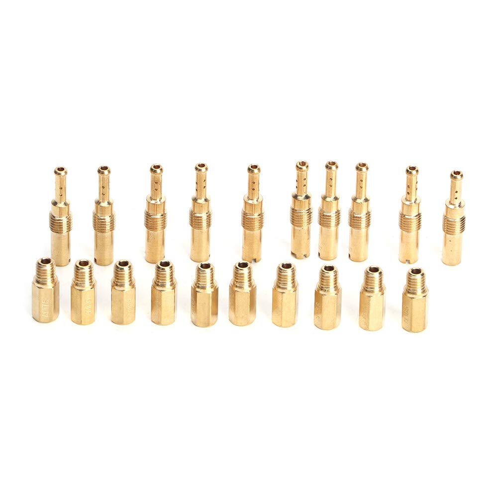 Vergaser Haupt Jet Set, Fydun 20 Stück Hauptdüsen Kit Pilot Slow Set Vergaseranlagen für OKO KOSO PE PWK Carb Vergaser Haupt Jet Set, Fydun 20 Stück Hauptdüsen Kit Pilot Slow Set Vergaseranlagen für OKO KOSO PE PWK Carb von Fydun