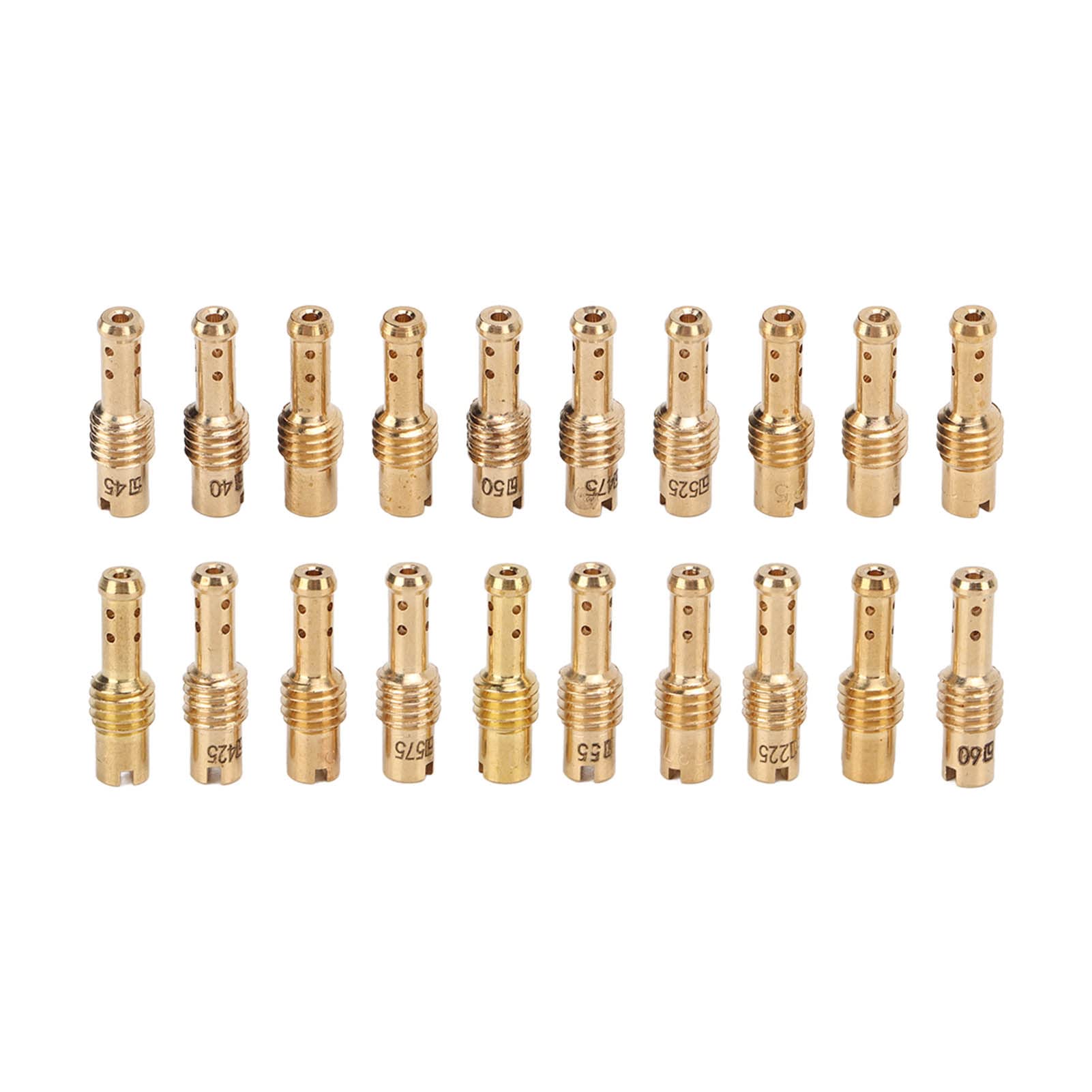 Vergaser-Pilotjet, 20 STÜCKE Vergaser Slow Pilot Jet Kit 12.5-60 Metallersatz Carb-Pilot-Jet Passend für MIKUNI TM TMX Kohlenhydrate Vergaser-Pilotjet, 20 STÜCKE Vergaser Slow Pilot Jet Kit 12.5-60 Metallersatz Carb-Pilot-Jet Passend für MIKUNI TM TMX Kohlenhydrate von Fydun