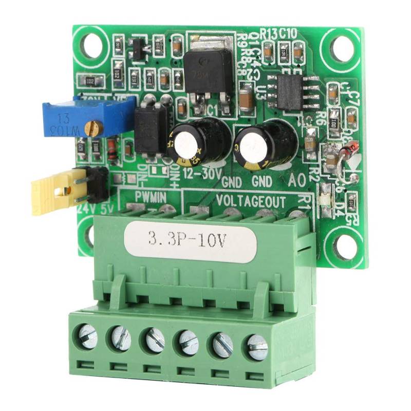 Pwm Signal Spannungswandler, 0-10V Analogausgangsspannung 0-100% 1-3Khz Pwm-Signaleingang, D/A Digital-Analoges Sps-Modul, Zur Steuerung Der Motordrehzahl von Fyearfly
