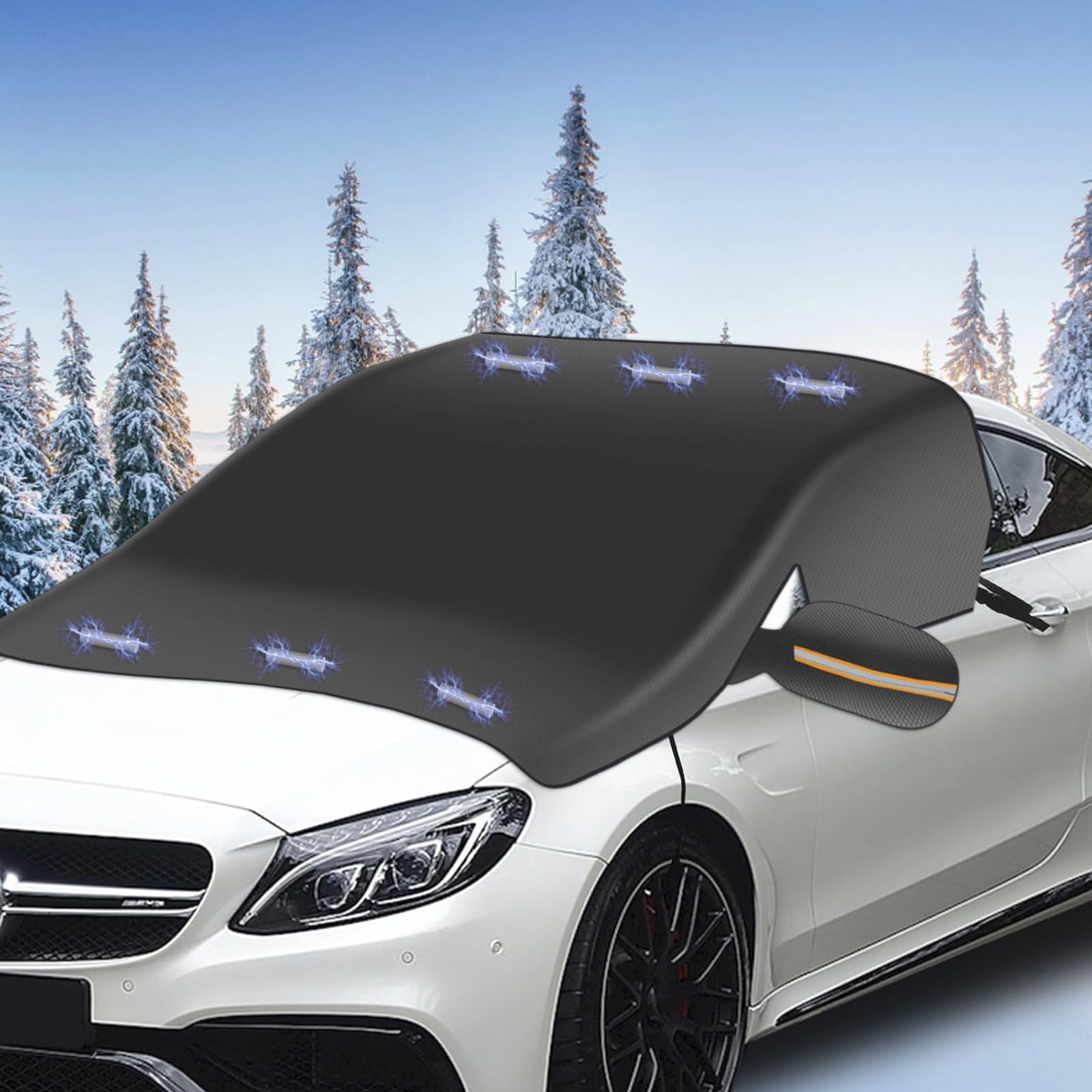 Frontscheibenabdeckung Auto Windschutzscheibenabdeckung 6 Magnet Fixierung Wasserdicht Oxford-Stoff Autoabdeckung Faltbare Scheibenabdeckung für Anti Frost Schnee Wind Staub und Sonne Frontscheibenabdeckung Auto Windschutzscheibenabdeckung 6 Magnet Fixierung Wasserdicht Oxford-Stoff Autoabdeckung Faltbare Scheibenabdeckung für Anti Frost Schnee Wind Staub und Sonne von Fyeme