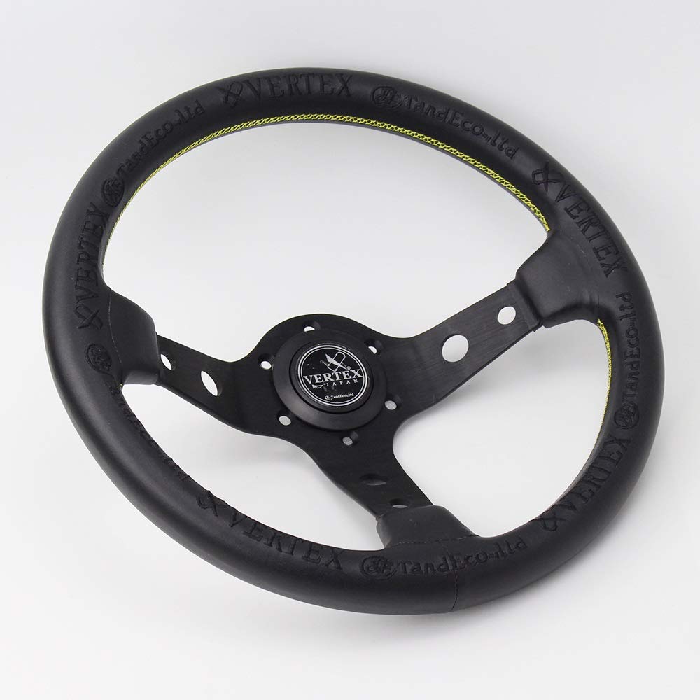 Drifting Lenkrad,Universal Rennlenkrad 330mm Racing Rally Rennen Drift Car Lederlenkrad Drifting Lenkrad,Universal Rennlenkrad 330mm Racing Rally Rennen Drift Car Lederlenkrad von Fymlok