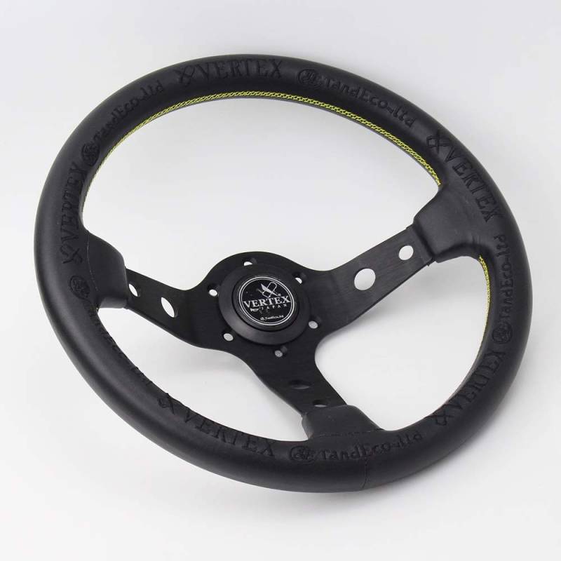 Drifting Lenkrad,Universal Rennlenkrad 330mm Racing Rally Rennen Drift Car Lederlenkrad von Fymlok