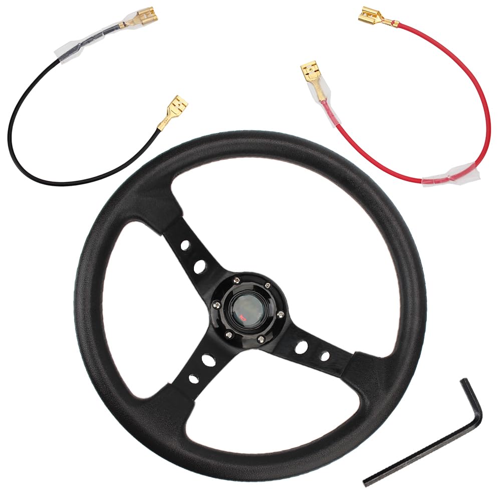 Drifting Lenkrad,Universal Rennlenkrad Drifting Sport Lenkrad 14 Zoll for Autos Racing Universal PU Auto Racing Lenkräder Drifting Lenkrad,Universal Rennlenkrad Drifting Sport Lenkrad 14 Zoll for Autos Racing Universal PU Auto Racing Lenkräder von Fymlok