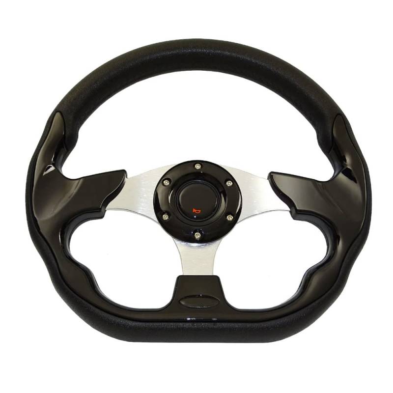 Drifting Lenkrad,Universal Rennlenkrad Universal 13 "320mm Racing Sportwagen Lenkrad mit Hupenknopf Kohlefaser(Black) von Fymlok