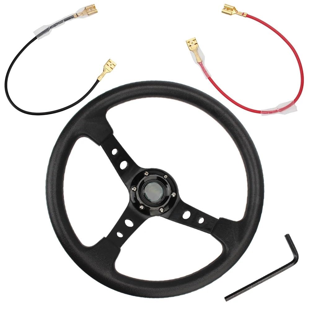 Drifting Lenkrad,Universal Rennlenkrad for Autos Racing Auto Racing Lenkräder PU 14 Zoll Drifting Sport Lenkrad Universal Drifting Lenkrad,Universal Rennlenkrad for Autos Racing Auto Racing Lenkräder PU 14 Zoll Drifting Sport Lenkrad Universal von Fymlok