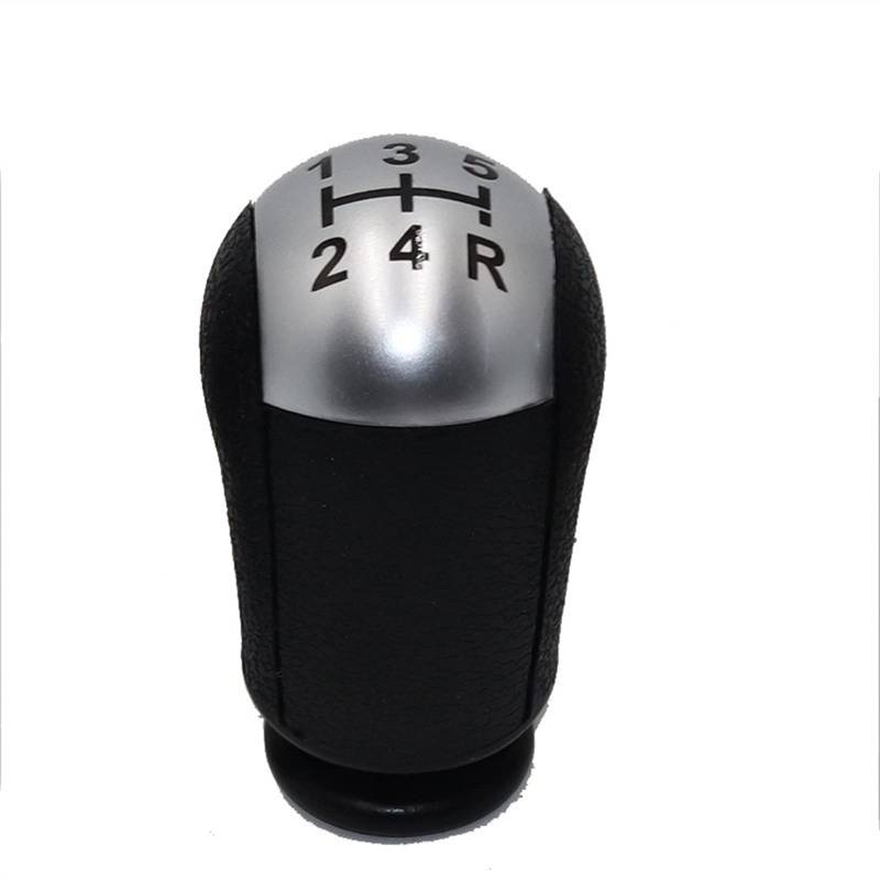 Manueller Schaltknauf,Schaltknäufe 5/6 Geschwindigkeit MT Getriebe Stick Umschaltknopf Auto Passend Für Ford Focus Mondeo Mustang Schwarz/Silber(5 Speed Silver) von Fymlok