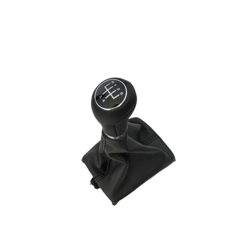 Manueller Schaltknauf,Schaltknäufe 5/6 Geschwindigkeits-Auto-Umschaltgetriebeknopf Mit Lederknopf Passend Für A6 C6 (2004-2012) A4 S4 B8 8K A5 8T 8F Q5 8R 2007-2015(5 Speed) von Fymlok