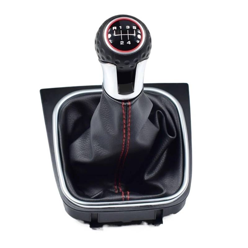 Manueller Schaltknauf,Schaltknäufe 5 6-Gang-Auto-Styling-Handbuch-Schaltknauf-Hebel-Stick-Stift Passend Für VW Volkswagen Golf(5 Speed) von Fymlok