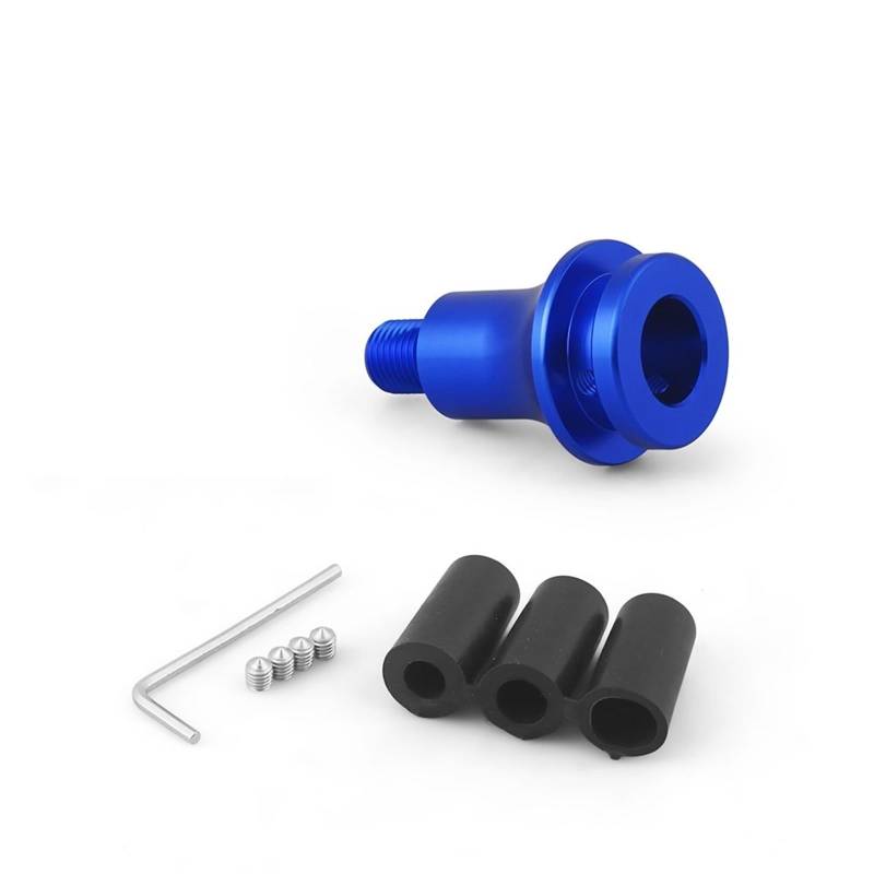 Manueller Schaltknauf,Schaltknäufe Universeller Auto-Handschaltknauf-Adapter for M12 x 1,25-Gewinde aus Aluminiumlegierung(Blue) von Fymlok