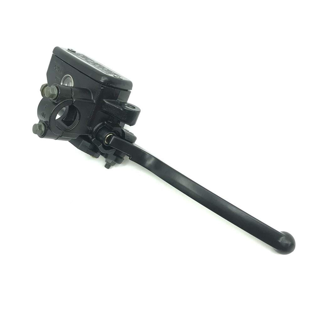 Motorrad Bremshebel,Motorrad Bremsgriff 14mm 16mm Schwarz 7/8" 22mm Motorrad Vorderradbremse Kupplungsgeberzylinder Motorrad Hydraulikpumpe Motorrad Bremshebel(14mm Left Pump) von Fymlok