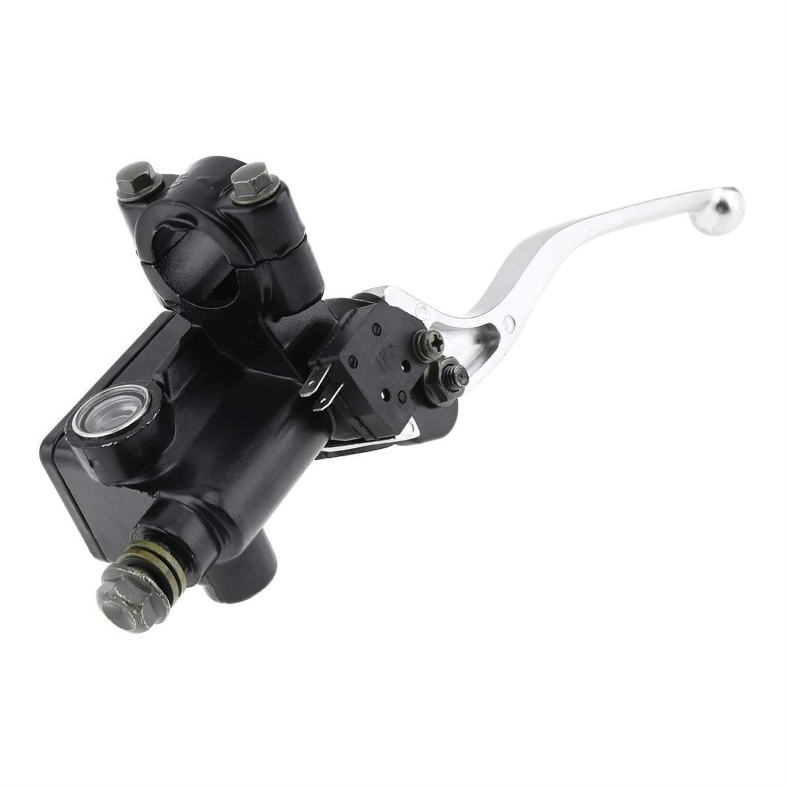 Motorrad Bremshebel,Motorrad Bremsgriff M10 Motorrad Obere Vordere Bremskupplung Hauptzylinder CNC-Kupplung Bremspumpe-Reservoir-Hydraulikpumpe-Hebel Passend für Honda/Suzuki Motorrad Bremshebel,Motorrad Bremsgriff M10 Motorrad Obere Vordere Bremskupplung Hauptzylinder CNC-Kupplung Bremspumpe-Reservoir-Hydraulikpumpe-Hebel Passend für Honda/Suzuki von Fymlok
