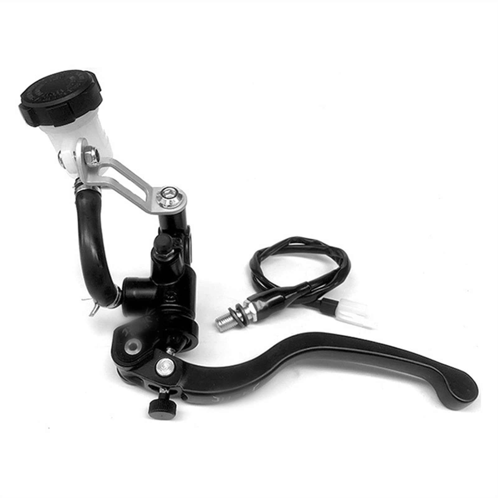 Motorrad Bremshebel,Motorrad Bremsgriff Universelle 17,5 mm Adelin PX1 Motorrad-Bremskupplungspumpe, Hauptzylinder-Hebelgriff-Bremspumpe, Passend für Yamaha Kawasaki Suzuki(Black Left Pump) von Fymlok