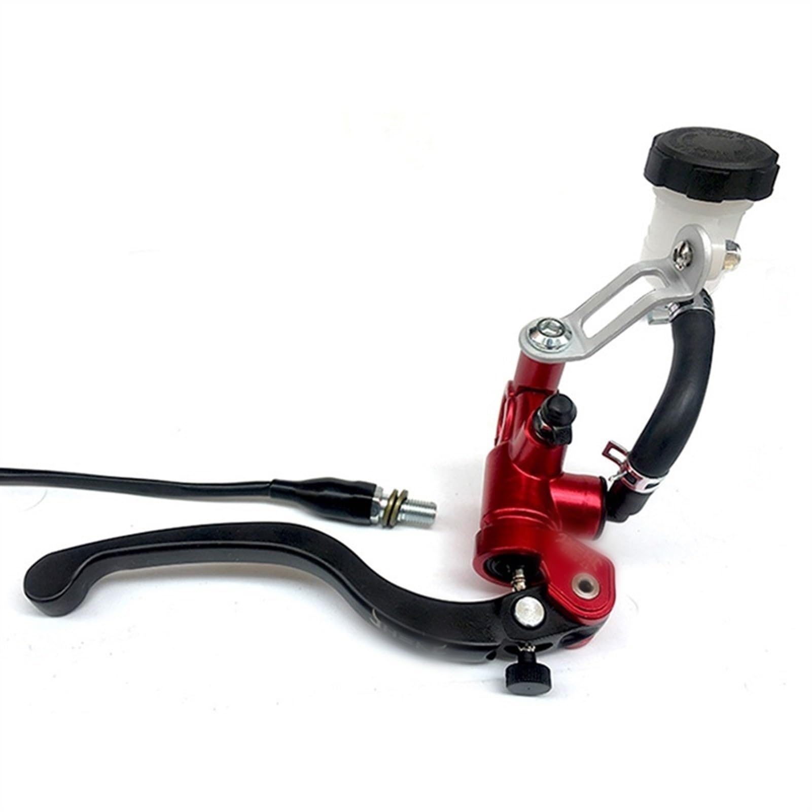 Motorrad Bremshebel,Motorrad Bremsgriff Universelle 17,5 mm Adelin PX1 Motorrad-Bremskupplungspumpe, Hauptzylinder-Hebelgriff-Bremspumpe, Passend für Yamaha Kawasaki Suzuki(Red Right Pump) von Fymlok