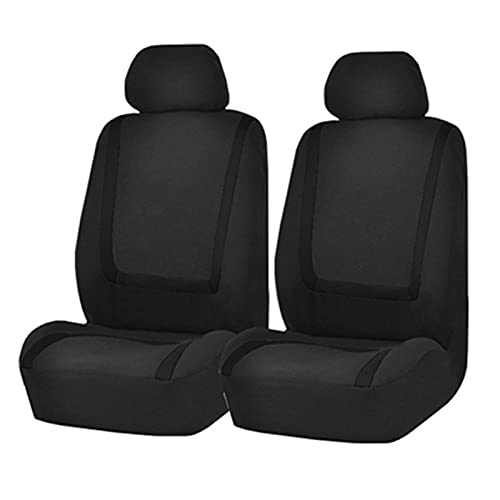 Sitzbezüge,Autositzbezug 2/4 / 9 stücke Autositzabdeckung Stoff Autoabdeckungen zum Salon Alle Saison SEAT SEAT SEAT GESCHICHTEN UNTERNEHMEN Universal Innenausstattung(Black-2 Seats) von Fymlok