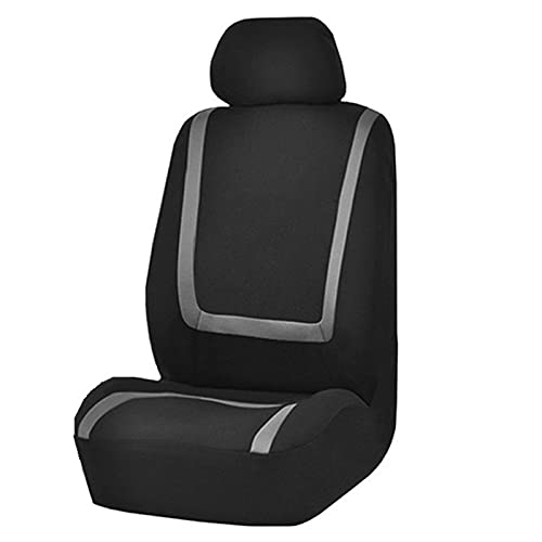 Sitzbezüge,Autositzbezug 2/4 / 9 stücke Autositzabdeckung Stoff Autoabdeckungen zum Salon Alle Saison SEAT SEAT SEAT GESCHICHTEN UNTERNEHMEN Universal Innenausstattung(Gray-1 seat) von Fymlok