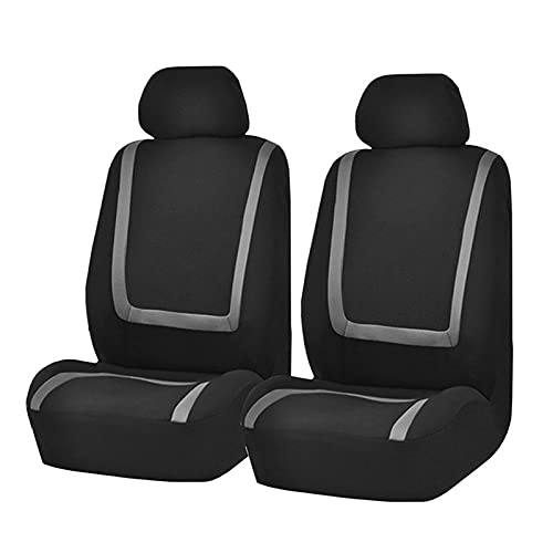 Sitzbezüge,Autositzbezug 2/4 / 9 stücke Autositzabdeckung Stoff Autoabdeckungen zum Salon Alle Saison SEAT SEAT SEAT GESCHICHTEN UNTERNEHMEN Universal Innenausstattung(Gray-2 Seats) von Fymlok