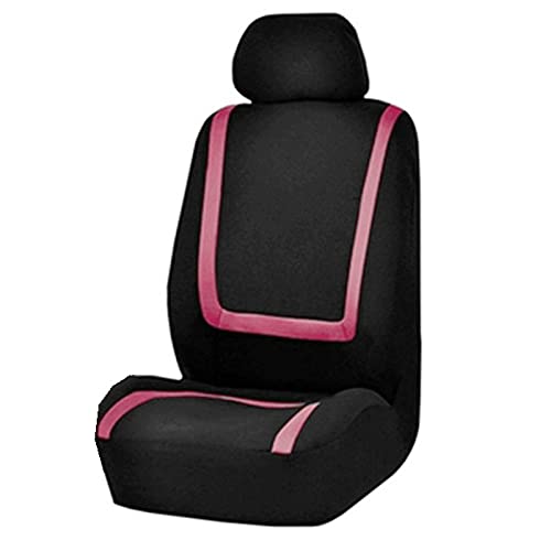 Sitzbezüge,Autositzbezug 2/4 / 9 stücke Autositzabdeckung Stoff Autoabdeckungen zum Salon Alle Saison SEAT SEAT SEAT GESCHICHTEN UNTERNEHMEN Universal Innenausstattung(Pink-1 seat) von Fymlok