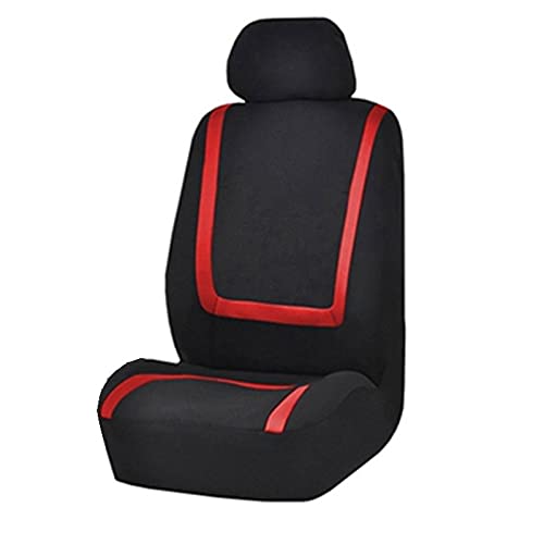 Sitzbezüge,Autositzbezug 2/4 / 9 stücke Autositzabdeckung Stoff Autoabdeckungen zum Salon Alle Saison SEAT SEAT SEAT GESCHICHTEN UNTERNEHMEN Universal Innenausstattung(Red-1 seat) von Fymlok
