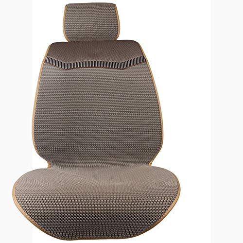 Sitzbezüge,Autositzbezug 3D-Air-Mesh-Auto-Sitzbezug-Auflage for Autos Breath Umhang Auto Sommer-kühle Kissen Einzelvordersitze Automobil-Innen Schützen(1 Front Beige) von Fymlok