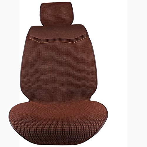 Sitzbezüge,Autositzbezug 3D-Air-Mesh-Auto-Sitzbezug-Auflage for Autos Breath Umhang Auto Sommer-kühle Kissen Einzelvordersitze Automobil-Innen Schützen(1 Front Brown) von Fymlok