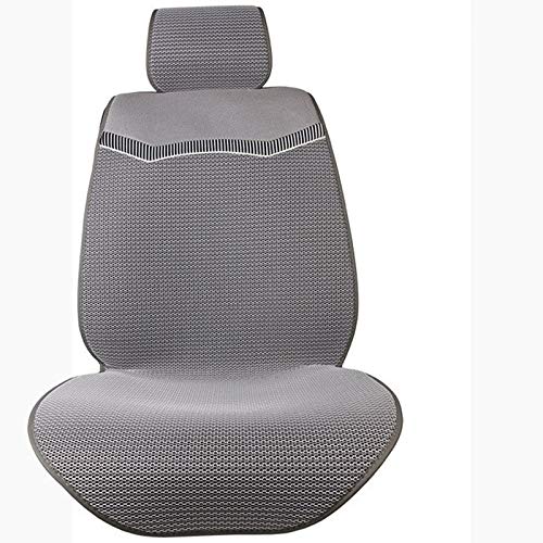 Sitzbezüge,Autositzbezug 3D-Air-Mesh-Auto-Sitzbezug-Auflage for Autos Breath Umhang Auto Sommer-kühle Kissen Einzelvordersitze Automobil-Innen Schützen(1 Front Grey) von Fymlok