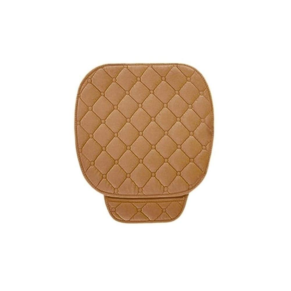 Sitzbezüge,Autositzbezug Auto-Sitzbezug Sitzkissen Anti-Rutsch-Universal-Vorderseite Rückseite Stuhl Sitzpolster for Fahrzeug Auto Car Seat Protector(Beige) von Fymlok