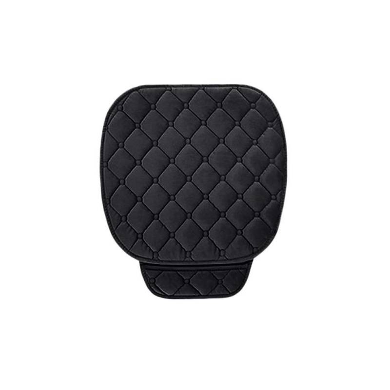 Sitzbezüge,Autositzbezug Auto-Sitzbezug Sitzkissen Anti-Rutsch-Universal-Vorderseite Rückseite Stuhl Sitzpolster for Fahrzeug Auto Car Seat Protector(Black) von Fymlok