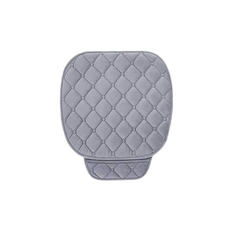 Sitzbezüge,Autositzbezug Auto-Sitzbezug Sitzkissen Anti-Rutsch-Universal-Vorderseite Rückseite Stuhl Sitzpolster for Fahrzeug Auto Car Seat Protector(Gray) von Fymlok