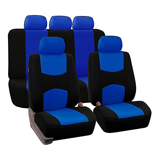 Sitzbezüge,Autositzbezug Autositzabdeckungen Full Set Automobile Schutzabdeckung Fahrzeug Universalzubehör(Blue) von Fymlok