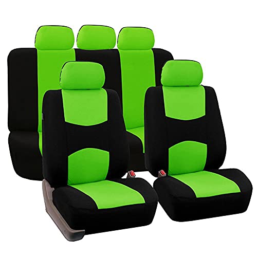 Sitzbezüge,Autositzbezug Autositzabdeckungen Full Set Automobile Schutzabdeckung Fahrzeug Universalzubehör(Green) von Fymlok