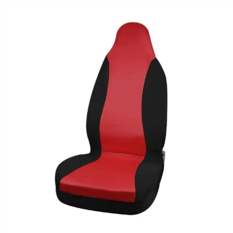 Sitzbezüge,Autositzbezug Autositzbezüge, Airbag-kompatibel, Passend for Die Meisten Autos, LKWs, SUVs Und Transporter, 100% Atmungsaktiv, Mit 2 Mm Starkem Polyester-Verbundschwammgewebe(Red) von Fymlok
