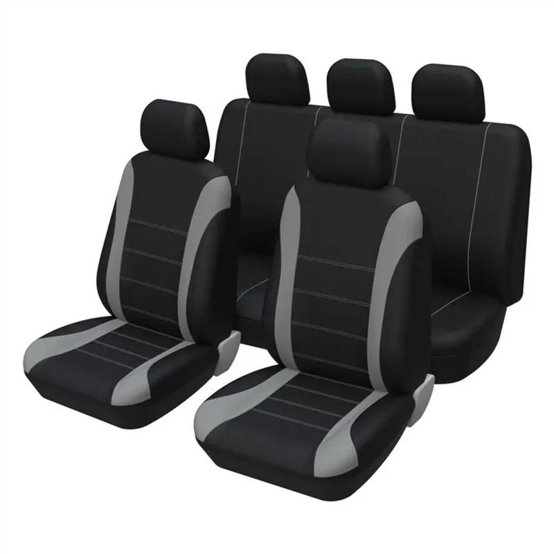 Sitzbezüge,Autositzbezug Autositzbezüge Komplettset Universal Atmungsaktiver Stoff(Gray) von Fymlok