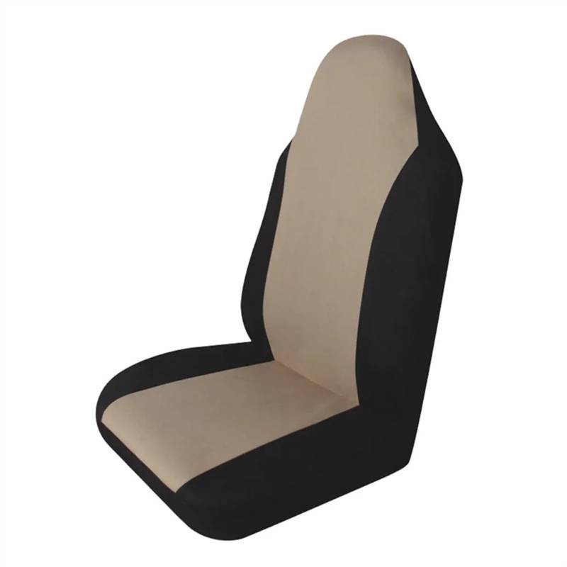 Sitzbezüge,Autositzbezug Autositzbezüge for Vorne Und Hinten, Atmungsaktive Rücksitzbezüge, Polster, Bequemer Autositzbezug, Innenausstattung for Crossovers, SUV(Beige) von Fymlok